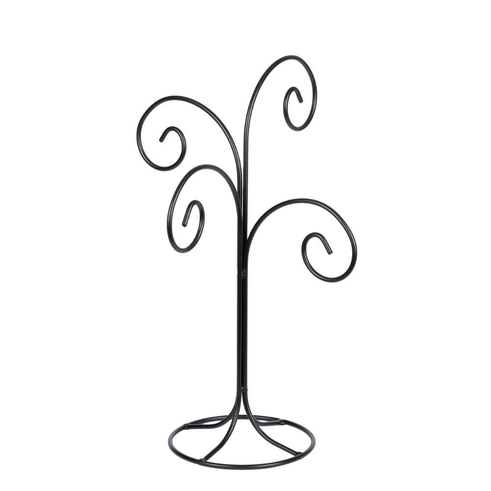 Small Quadruple Ornament Stand on a transparent background. 