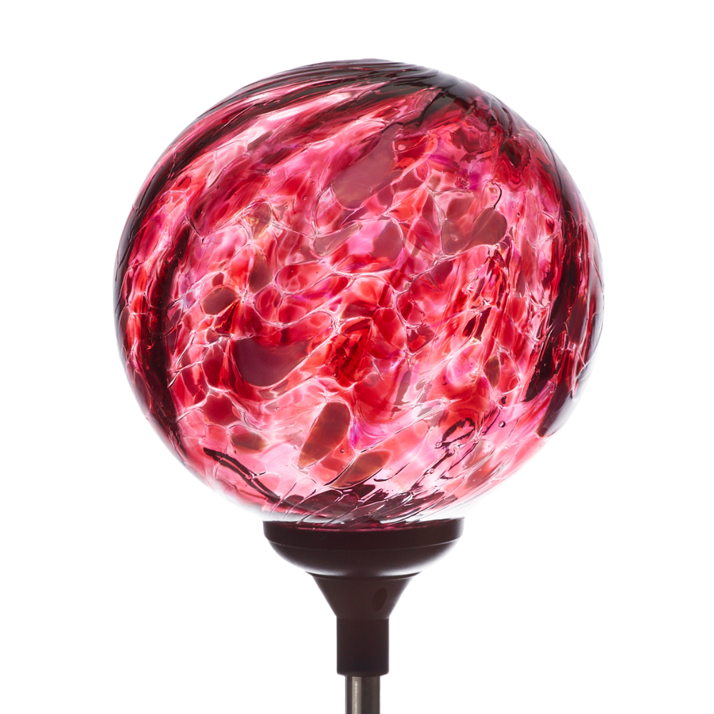 Pink solar light on a transparent background